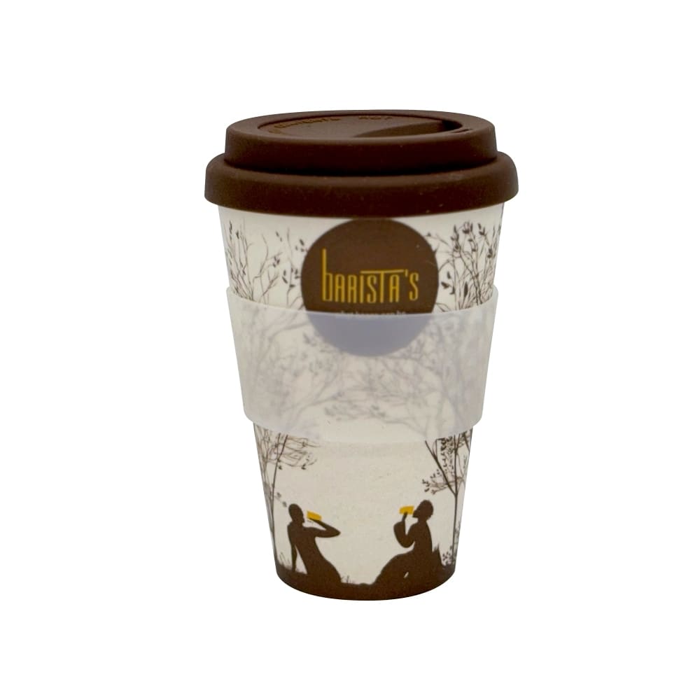 Bambusbecher To Go mit Silikondeckel